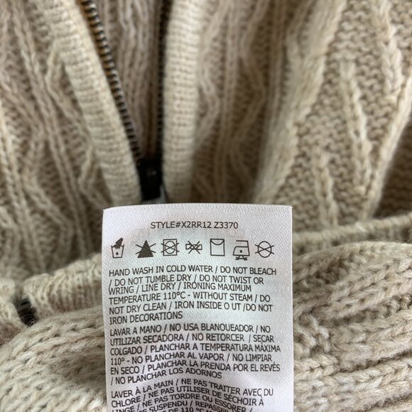 Guess Women' s Lane Full Zip Cardigan Sweater Size Med Toasted Taupe NWT - Picture 11 of 11